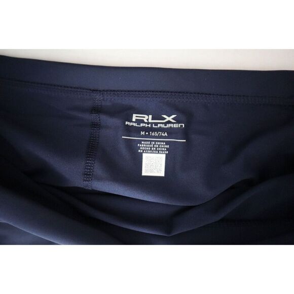 RLX Ralph Lauren Women's Sz M Navy Floral Side Pleated Performance Skort - Picture 3 of 11